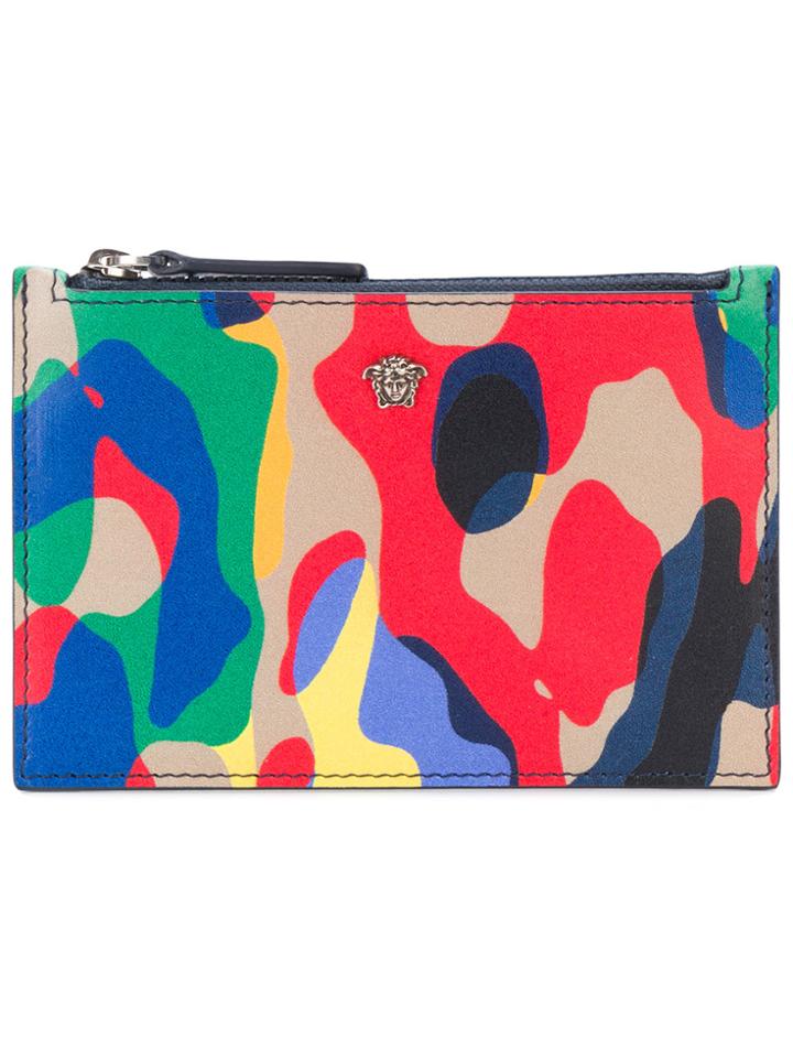 Versace Utiliflage Zipped Wallet - Multicolour