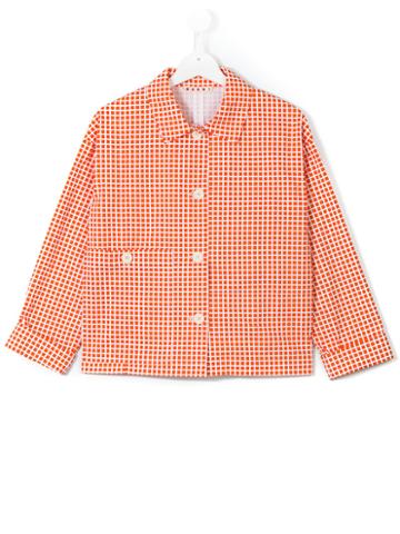 Marni Kids - Checked Jacket - Kids - Cotton - 14 Yrs, Yellow/orange