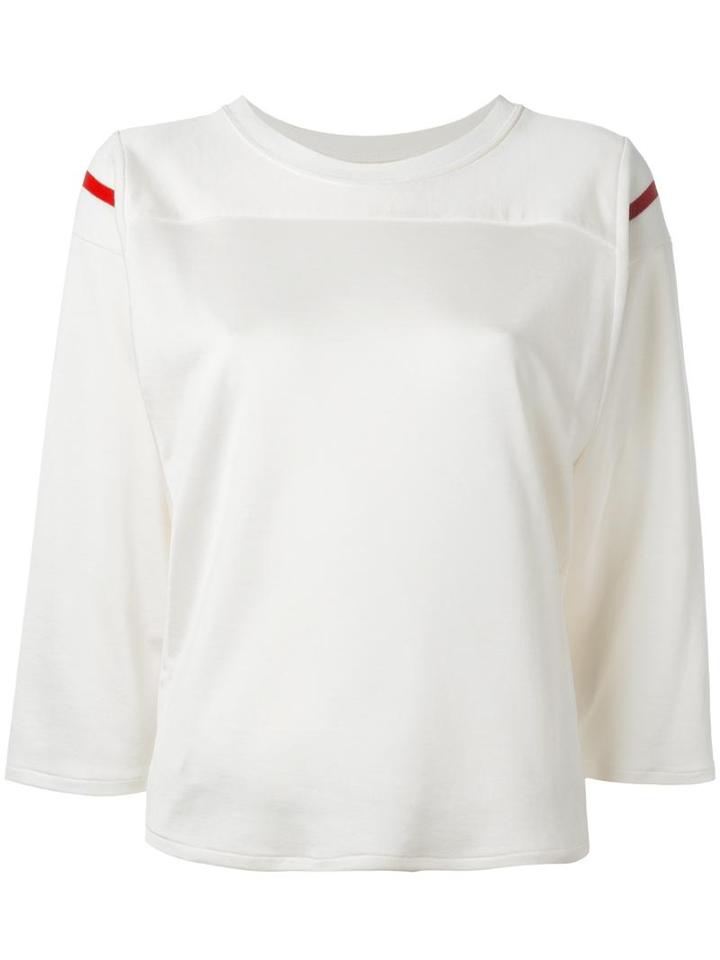 Mm6 Maison Margiela Anniv 20 T-shirt, Women's, Size: Small, White, Cotton/polyamide/viscose