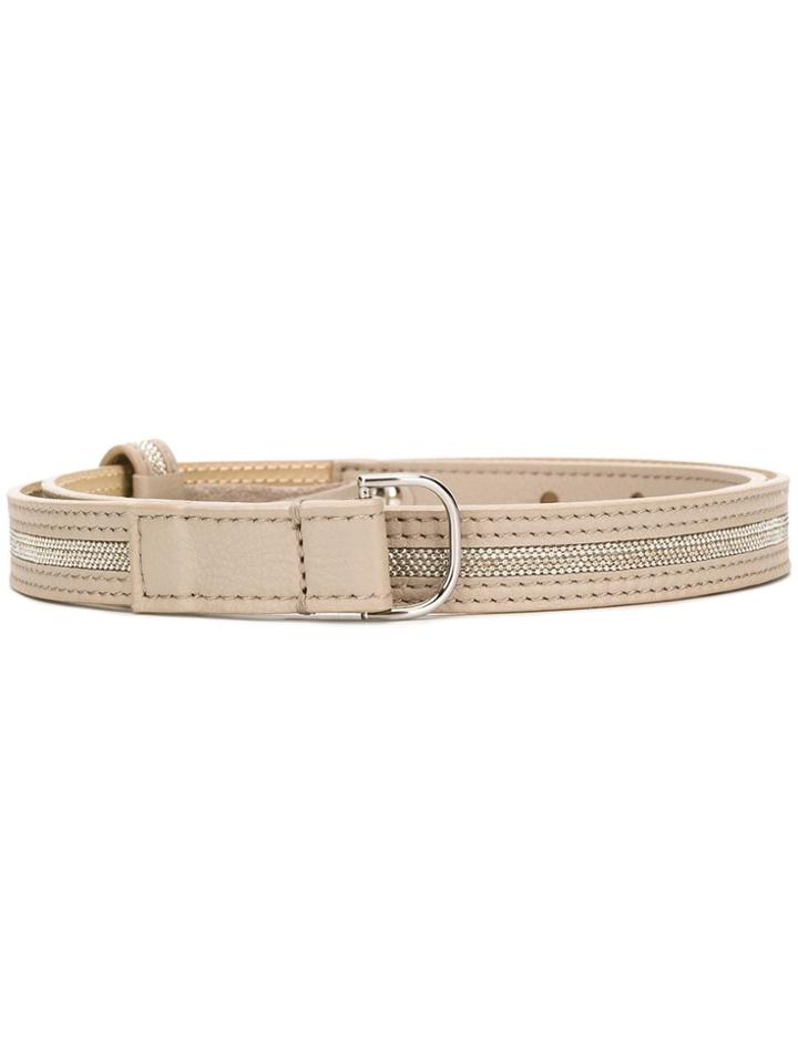 D.exterior Embellished Belt - Neutrals