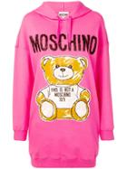 Moschino Teddy Bear Hooded Dress - Pink
