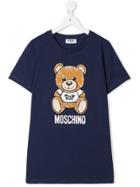 Moschino Kids Brushstroke Toy Logo T-shirt - Blue