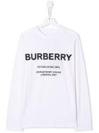 Burberry Kids Logo Sweatshirt - White
