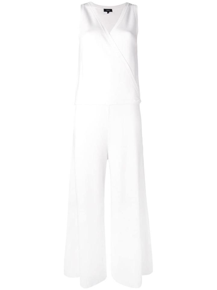 Theory V-neck Jumpsuit - White