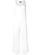 Theory V-neck Jumpsuit - White