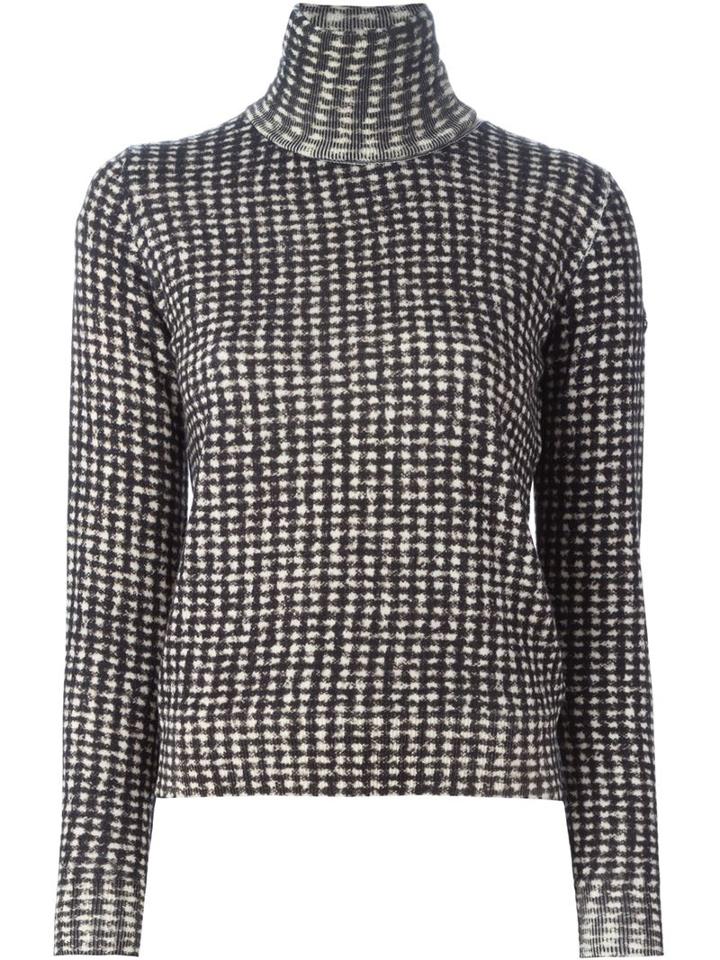 Moncler Gamme Rouge Roll Neck Sweater, Women's, Size: 42, Grey, Virgin Wool