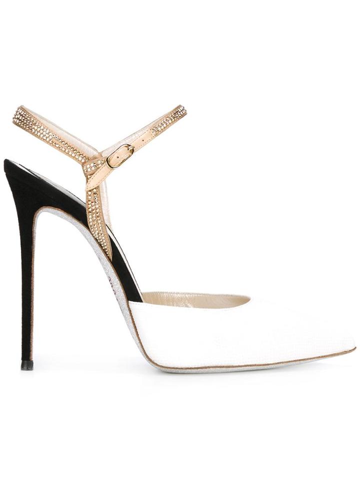 René Caovilla Ankle Length Pumps - White