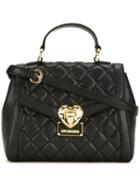 Love Moschino Small Quilted Tote, Women's, Black, Polyurethane