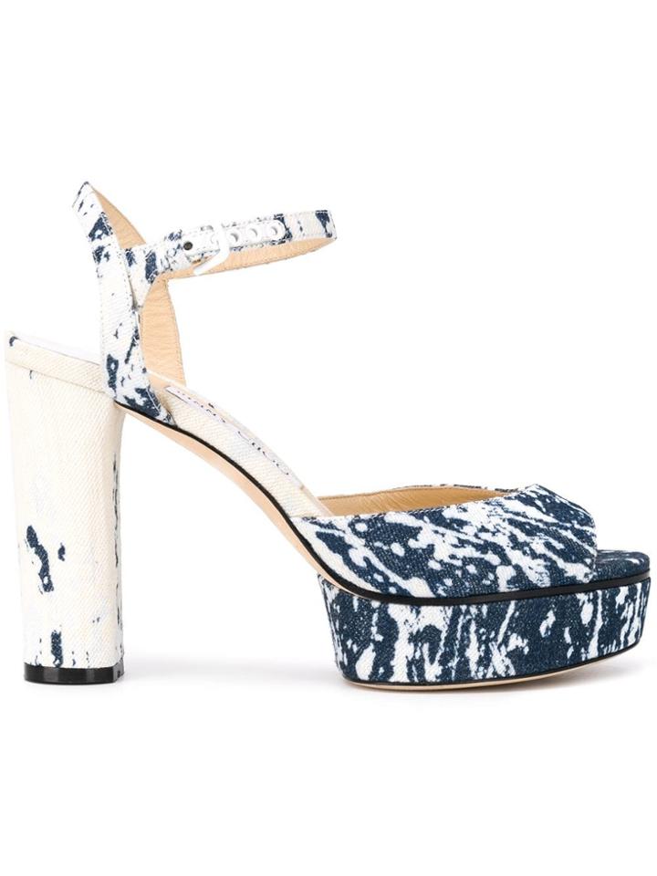 Jimmy Choo Peachy 105 Sandals - Blue