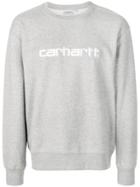 Carhartt Logo Embroidered Sweatshirt - Grey
