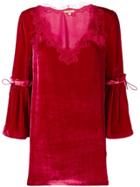 Ermanno Scervino Short Lace Embellished Dress - Red