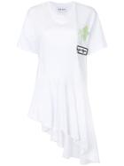 Au Jour Le Jour Asymmetric Hem Patch T-shirt - White