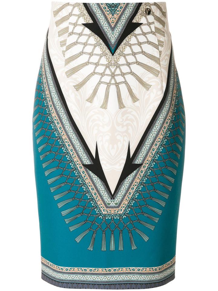 Versace Collection - Printed Pencil Skirt - Women - Polyester/spandex/elastane/viscose - 42, Polyester/spandex/elastane/viscose