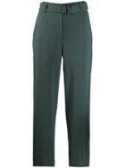 Brunello Cucinelli Cropped Cigarette Trousers - Green