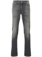 7 For All Mankind Stonewashed Slim-fit Jeans - Grey