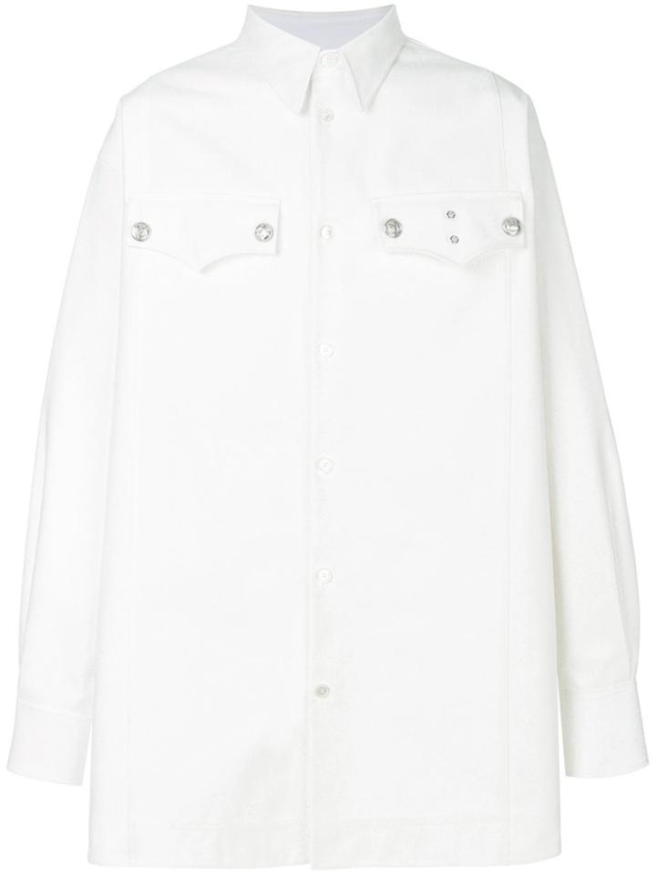Calvin Klein 205w39nyc Oversized Saloon Shirt - White