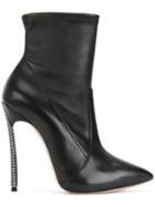 Casadei Blade Ankle Boots - Black