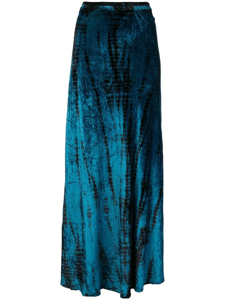 Mes Demoiselles High Waisted Maxi Skirt - Blue