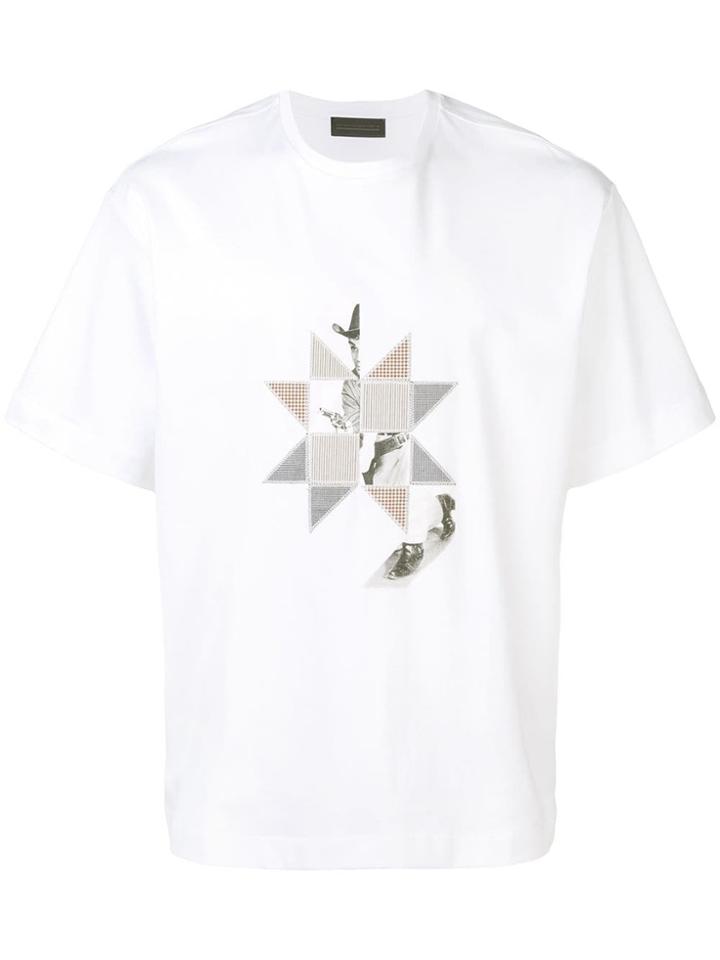 Diesel Black Gold Western Patchwork T-shirt - White