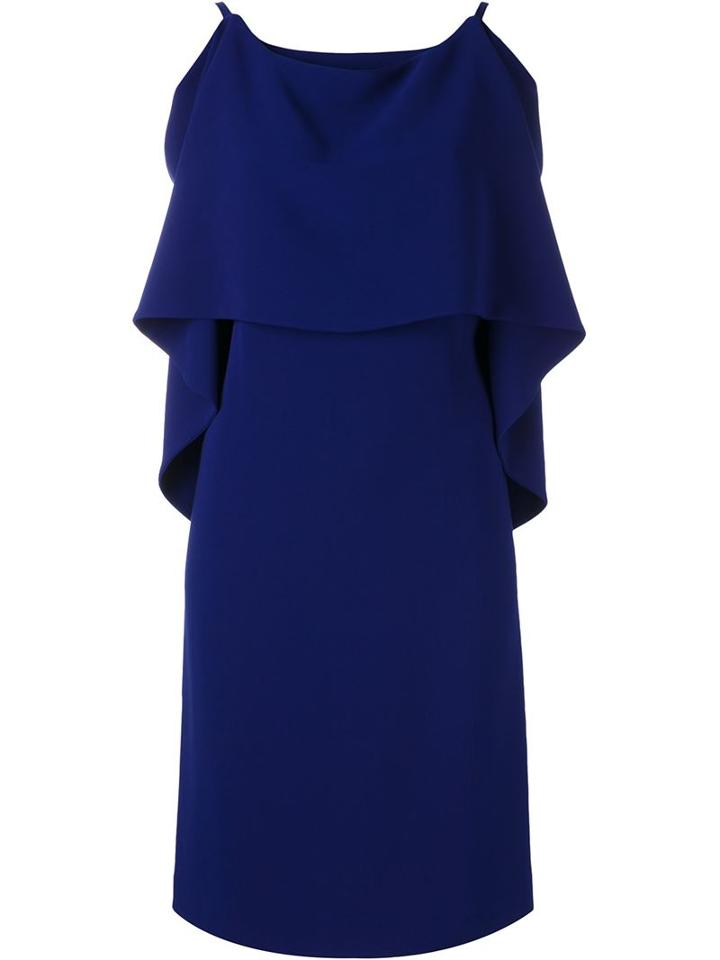 Alberto Biani V-back Draped Dress
