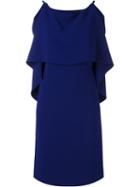 Alberto Biani V-back Draped Dress