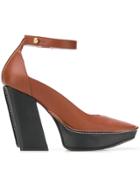 Givenchy High Wedge Sandals - Brown