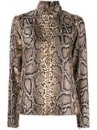 Victoria Beckham Snake Print Top - Multicolour