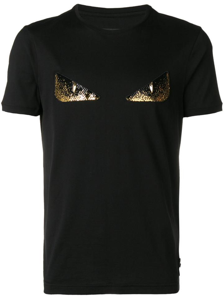 Fendi Embellished Bag Bugs T-shirt - Black