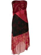 Romeo Gigli Vintage Embroidered Asymmetric Dress