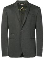 Philipp Plein Classic Single-breasted Blazer - Grey