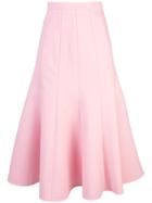 Oscar De La Renta Flared Skirt - Pink