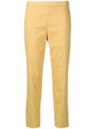 Theory Slim-fit Cropped Trousers - Orange