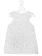 Cashmirino - Micro-dot Print Dress - Kids - Cotton - 3 Yrs, White
