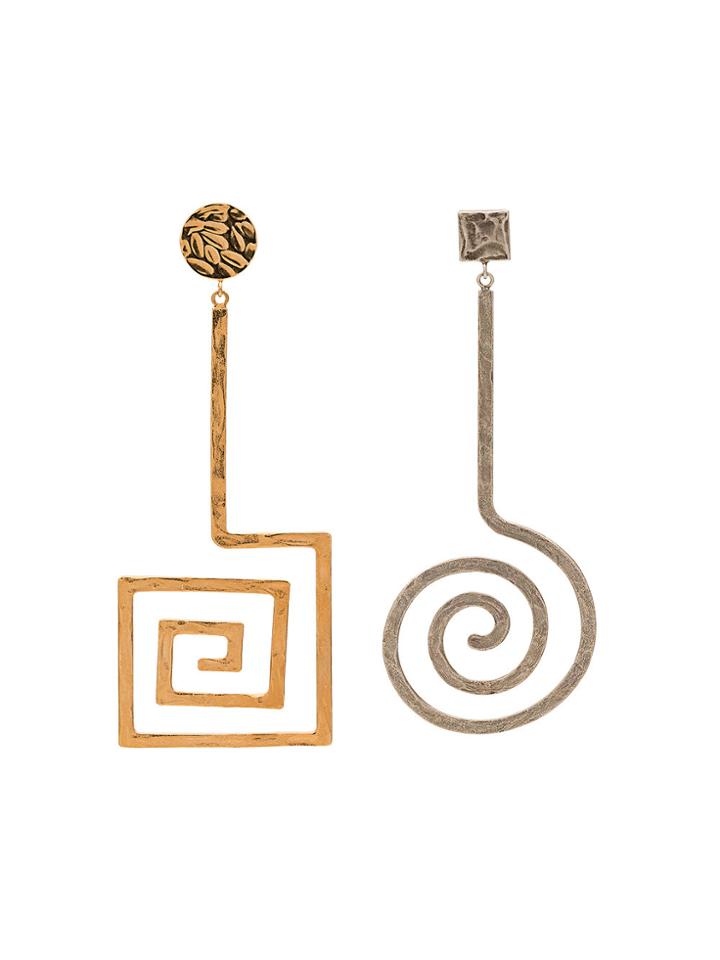 Jacquemus La Spirale Earrings - Metallic