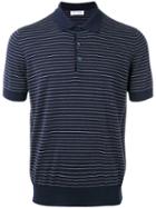 Brunello Cucinelli - Striped Polo Top - Men - Cotton - 48, Blue, Cotton