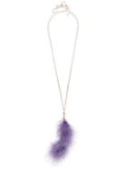 Barbara Bologna I'm A Star Necklace With Feather - Pink & Purple