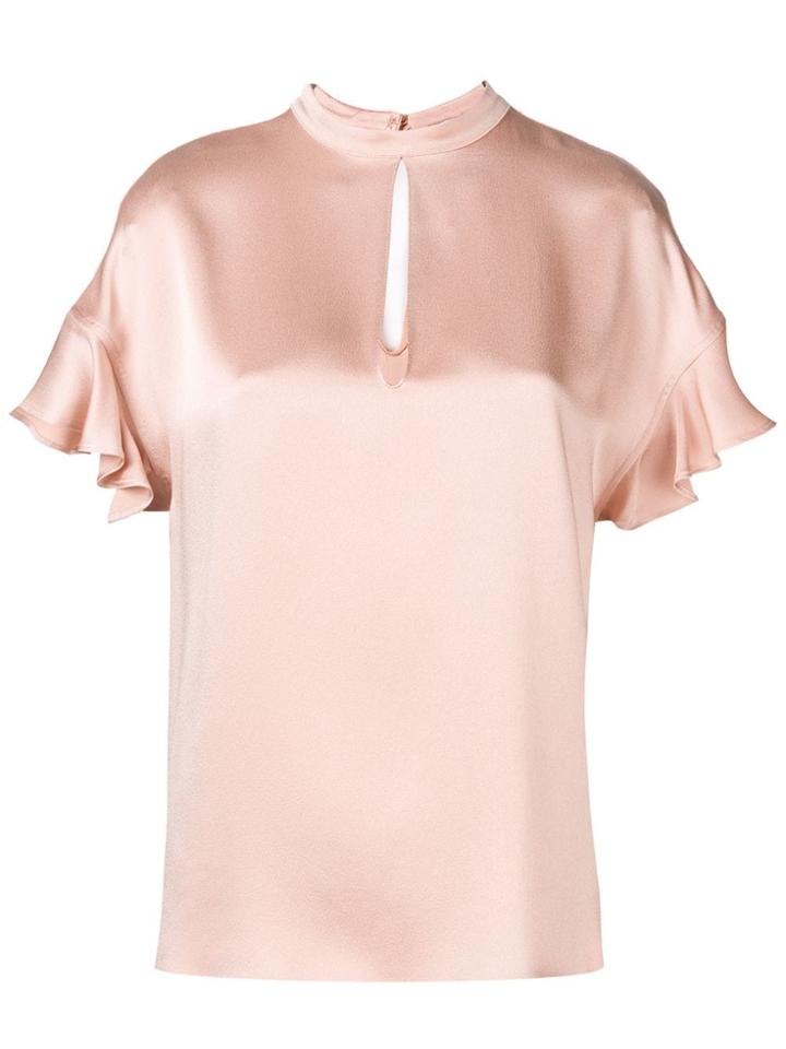 Twin-set Ruffle Trim Blouse - Neutrals