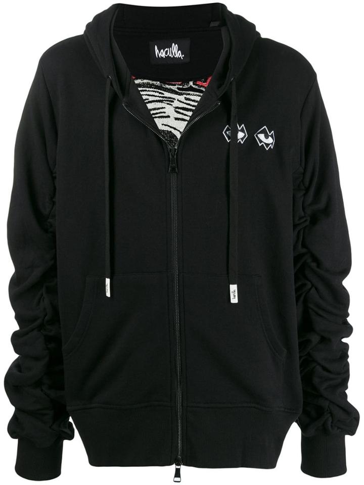 Haculla Embroidered Detail Hoodie - Black