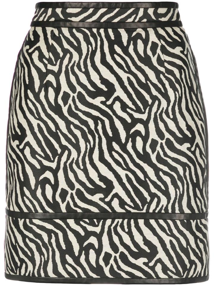 Dsquared2 Zebra Print Skirt - Black