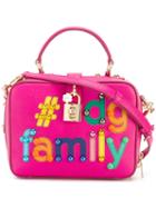 Dolce & Gabbana Dg Family Crossbody Bag, Women's, Pink/purple, Calf Leather