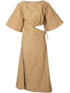 Wynn Hamlyn Memory Open Waist Dress - Brown