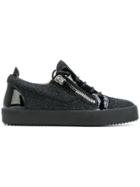 Giuseppe Zanotti Design Gail Glitter Low-top Sneakers - Black
