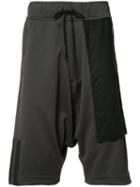 Y-3 Drawstring Track Shorts, Men's, Size: Large, Grey, Cotton