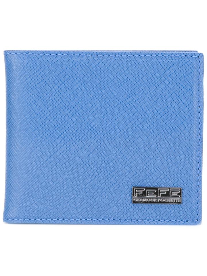 Fefè Logo Plaque Wallet - Blue