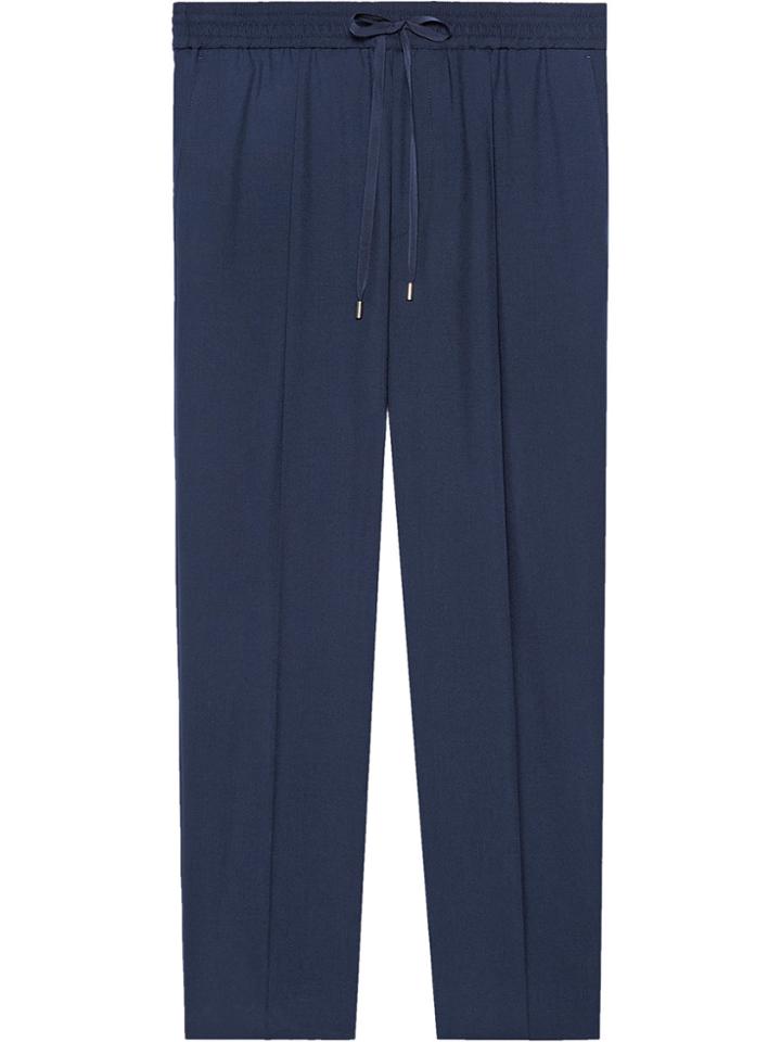 Gucci Tailored Wool Jogging Trousers - Blue