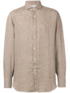 Brunello Cucinelli Pointed Collar Shirt - Brown