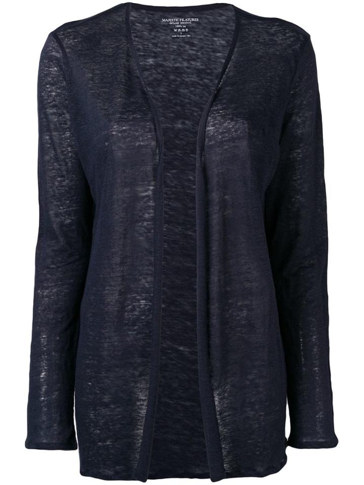 Majestic Filatures Open Cardigan - Blue