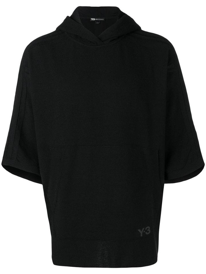 Y-3 Short Sleeved Hoodie - Black