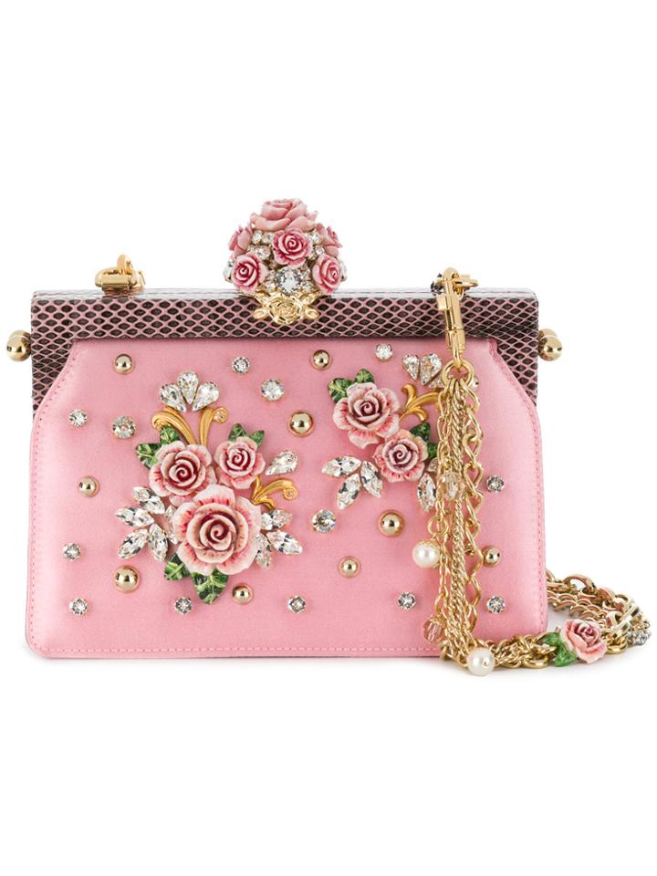 Dolce & Gabbana Vanda Mini Clutch Bag - Pink & Purple