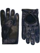 Etro Perforated Gloves - Blue